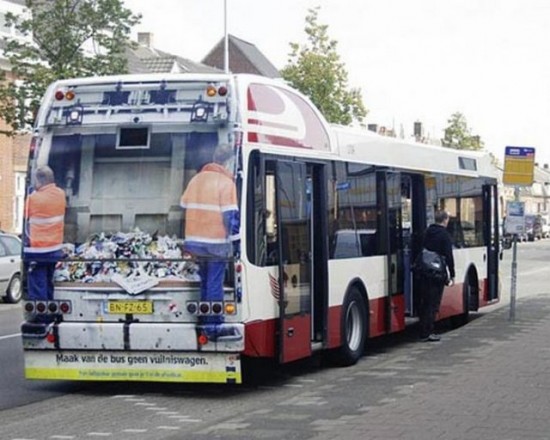 Don't turn the bus into a garbage truck Don't turn the bus into a garbage truck