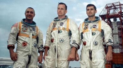 NASA unveils spaceship hatch 50 years after fatal Apollo 1 fire