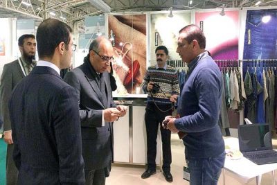 February 06 The Ambassador of Pakistan to France Moin un Haque is visiting Pakistani pavilion at 3- day 40th edition of Texworld show from 6th to 9th of February.