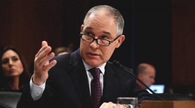 US EPA employees protest Trump's pick to run agency