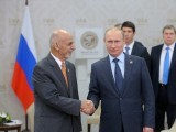 President of the Russian Federation Vladimir Putin meets with President of the Islamic Republic of Afghanistan. PHOTO: AFP/FILE