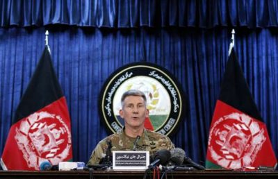 Gen. John W. Nicholson Jr. at a press conference in Kabul last week.