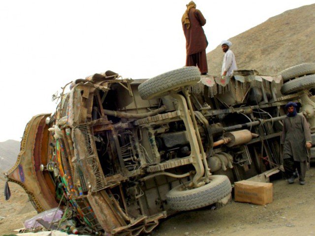 File photo showing an accident. PHOTO: AURANGZEB HANEEF