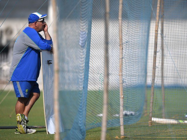 SPLIT IT IN HALF: Lehmann, who has coached Australia since 2013, said he would favour splitting duties between Tests and limited-overs, rather than having three coaches for the game's different formats. PHOTO: AFP