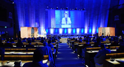 The Ambassador of Pakistan to France Mr. Moin ul Haque the inaugural session of first ever International Conference held at UNESCO Headquarters in Paris yesterday (26.10.2018)